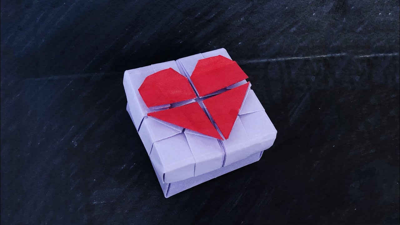 DIY Origami｜Easy way to make 3D heart shaped gift paper box | Valentine ...