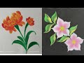 One stroke painting - Flowers painting using Acrylic colours