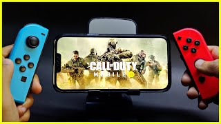 Call Of Duty Mobile With Nintendo Switch Joycons On Iphone