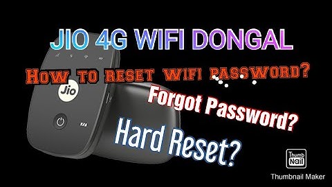 How to reset Jio wifi password | Jio 4G WIFI Dongal password hard reset.