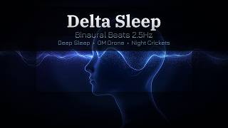 Delta Sleep Binaural Beats 2.5Hz | Deep Sleep Music 90 Min