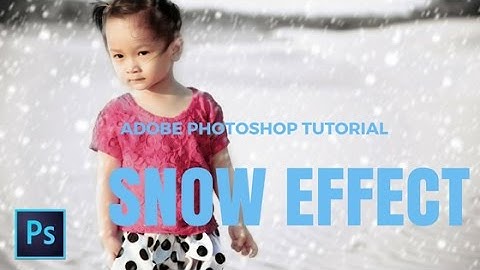 Photoshop Tutorial - How to make winter background & snow effect 2017