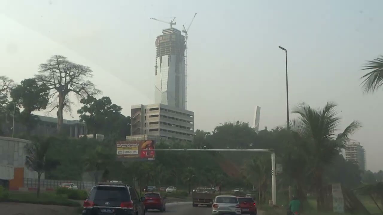 ABIDJAN, THE ECONOMIC CAPITAL CITY OF COTE D'IVOIRE IN WEST AFRICA.