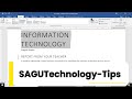 Step by step :How to Create Title ,Subtitle & and Headings in MS Word