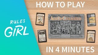 How to Play Age of Civilization in 4 Minutes - Rules Girl