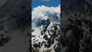 Mountain Snow Winter Travel 4K Drone Aerials (No Sound) #shorts #youtubeshorts