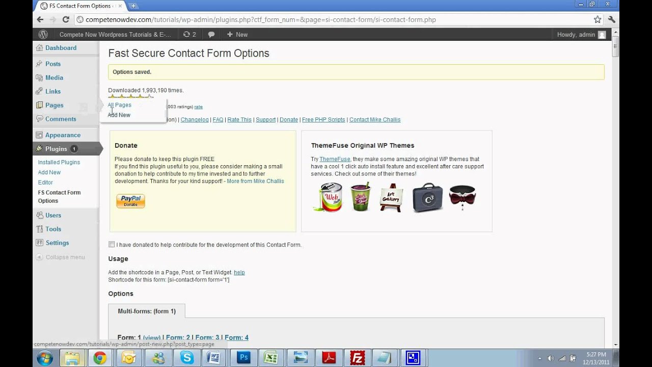 How to Add a Simple Contact Form in WordPress - YouTube