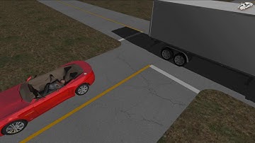 Virtual CRASH 3 | Trailer Underride Crash Simulation