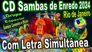 CD Sambas de Enredo 2024 Rio de Janeiro Grupo Especial (Sambas CAMPEÕES) Com Letra Simultânea