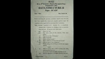 Data Structure 2  Bca3rd sem (Previous Paper ) IGU university