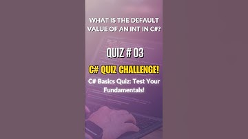 C# MCQ Questions | Default Values in C# #shorts  #shortvideo