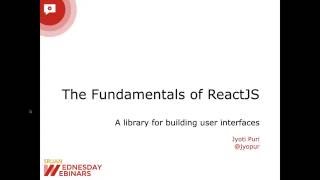 [Srijan Wednesday Webinar] The Fundamentals of React