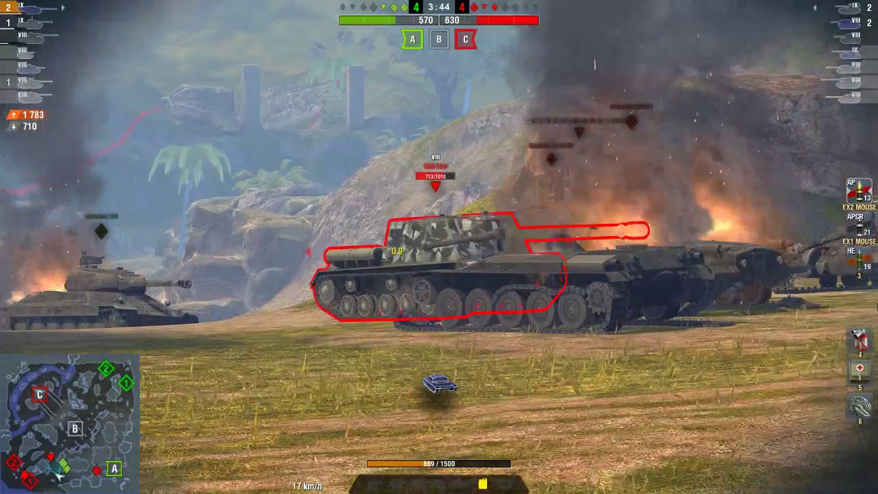 wotblitz WOT Blitz / Foch / 5 kills / 3 736 dmg
