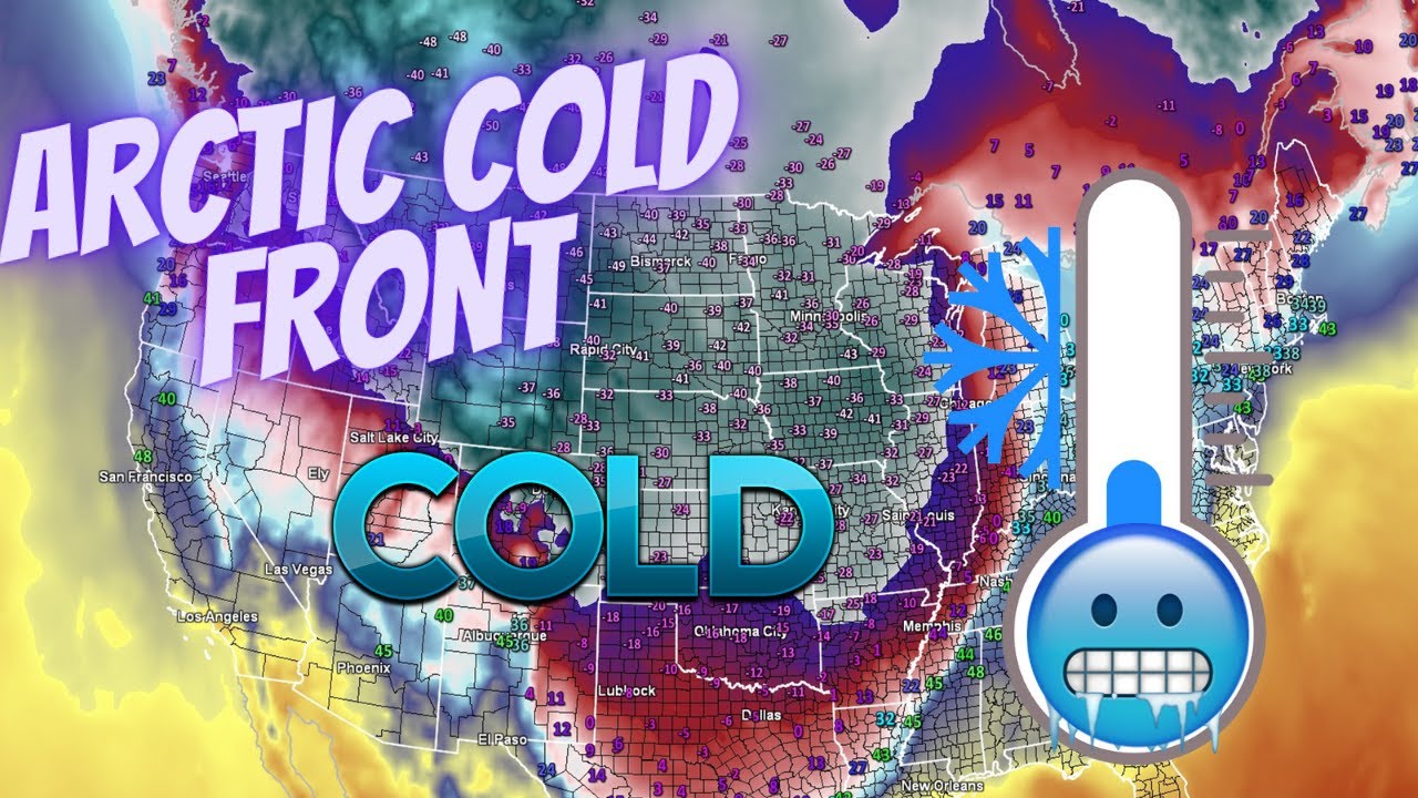 GINORMOUS ARCTIC Cold Front on the Way! BUNDLE UP!!! - YouTube