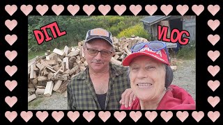 Sept11/25 We got 4 cord firewood delivered, i got brave & asked if ok to film ,Harvested tomatoes