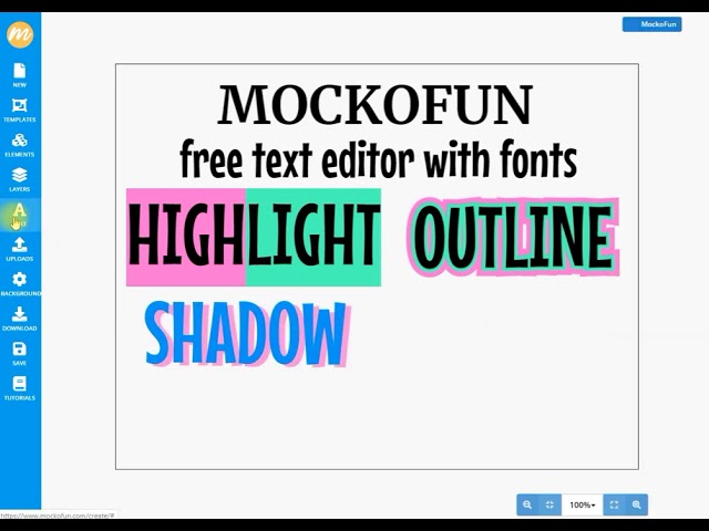 👉 [FREE] Text Editor & Text Design Online - MockoFUN 😎