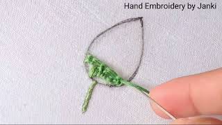 Kanzashi Leaf Embroidery