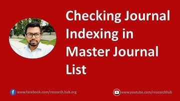 Checking Journal Indexing in Web of Science Master Journal List