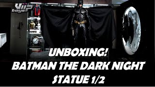 UNBOXING BATMAN THE DARK KNIGHT PRIME 1 STATUE 1/2 SCALE