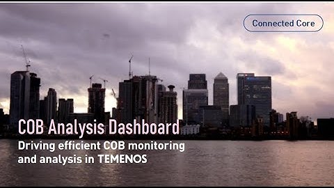 Temenos T24 COB Analyis Dashboard