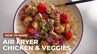 Healthy Air Fryer Chicken and Veggies