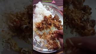 Dry mutton curry with rice tasty  || #shorts #ytshorts