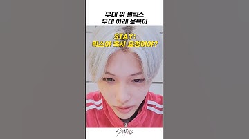 [스트레이키즈/필릭스]무대 위 필릭스 무대 아래 용복이