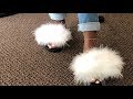 HOW TO: TRANSFORM OLD SLIDES TO FUR SLIDES  | D.I.Y EDITION | Michelle Iyere