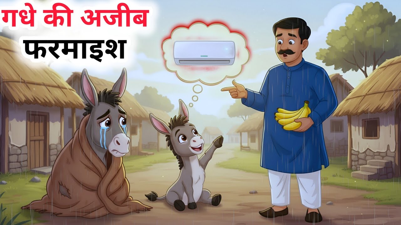 ठंड में गधे की अजीब फरमाइश | panchtanra ki kahani | kahani | animal cartoon