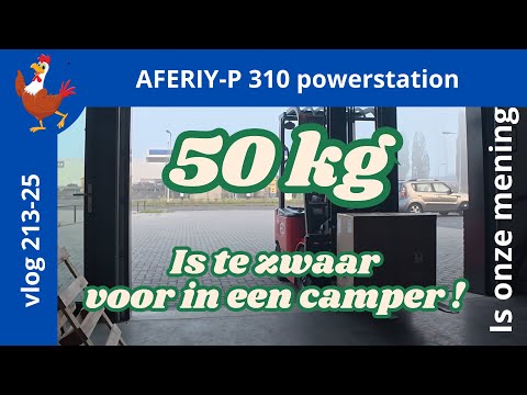 #powerstation #AferiyP310 wat een beest. Is te zwaar voor ons.