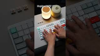 Gateron KS-33 Low Profile Strawberry Chocolate in Nuphy Air75 V2 #asmr #keyboard #mechanicalkeyboard