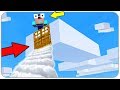 NOOB BUILD a HOUSE IN a CLOUD IN MINECRAFT!