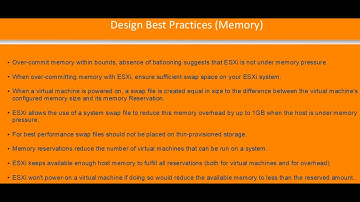 VMware vSphere DataCenter Series - Memory Best Practices