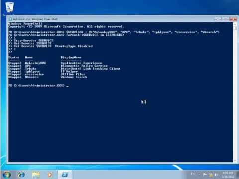 Citrix :Using PowerShell to Disable Services in a XenDesktop Master Image