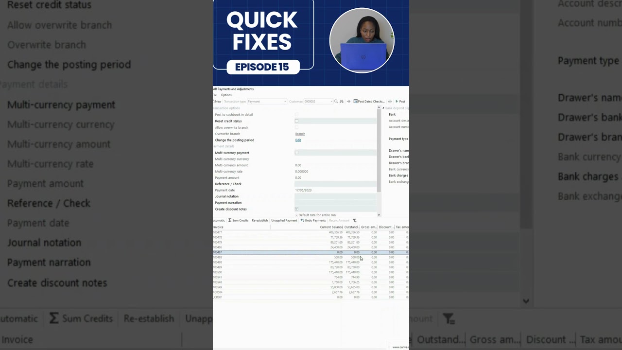 How to Reallocate Payments in SYSPRO