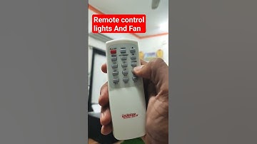 remote control fan and light #remote 1000likes Full video
