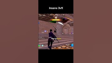 Insane 3v1! #fortnite #fortniteclips