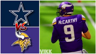 Cowboys vs Vikings Simulation (Madden 25 Rosters)