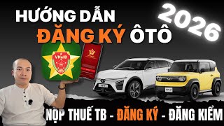 Hướng dẫn TỰ ĐĂNG KÝ, ĐĂNG KIỂM xe ô tô mới trực tuyến online tại nhà MỚI NHẤT | Tùng Đào - Vlog
