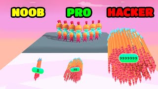 Arrow Fest Gameplay - NOOB vs PRO vs HACKER (iOS/Android) screenshot 5