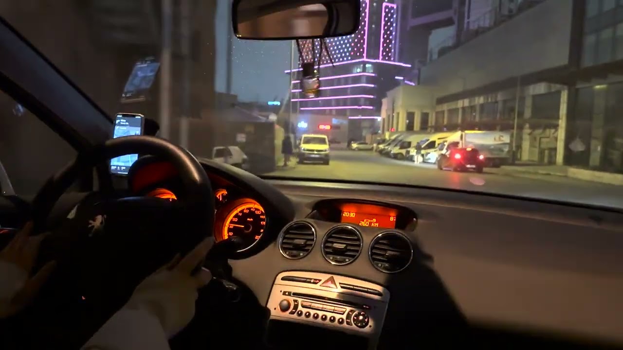 night drive ASMR | rattling & quality test | Peugeot 308