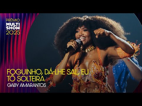 Gaby Amarantos sings Rock Doido (Foguinho, Dá-lhe Sal and Eu Tô Solteira) | Multishow Award 2025