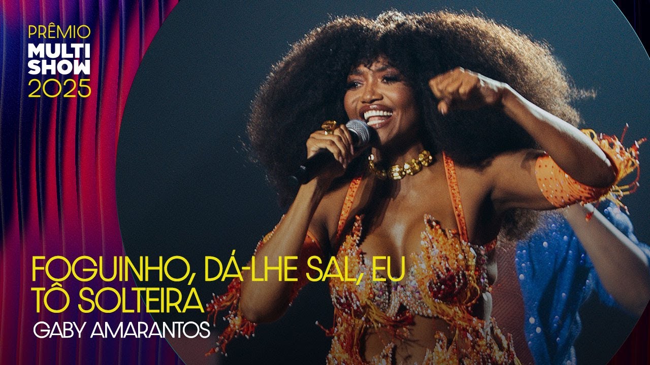 Gaby Amarantos canta Rock Doido (Foguinho, Dá-lhe Sal e Eu Tô Solteira) | Prêmio Multishow 2025