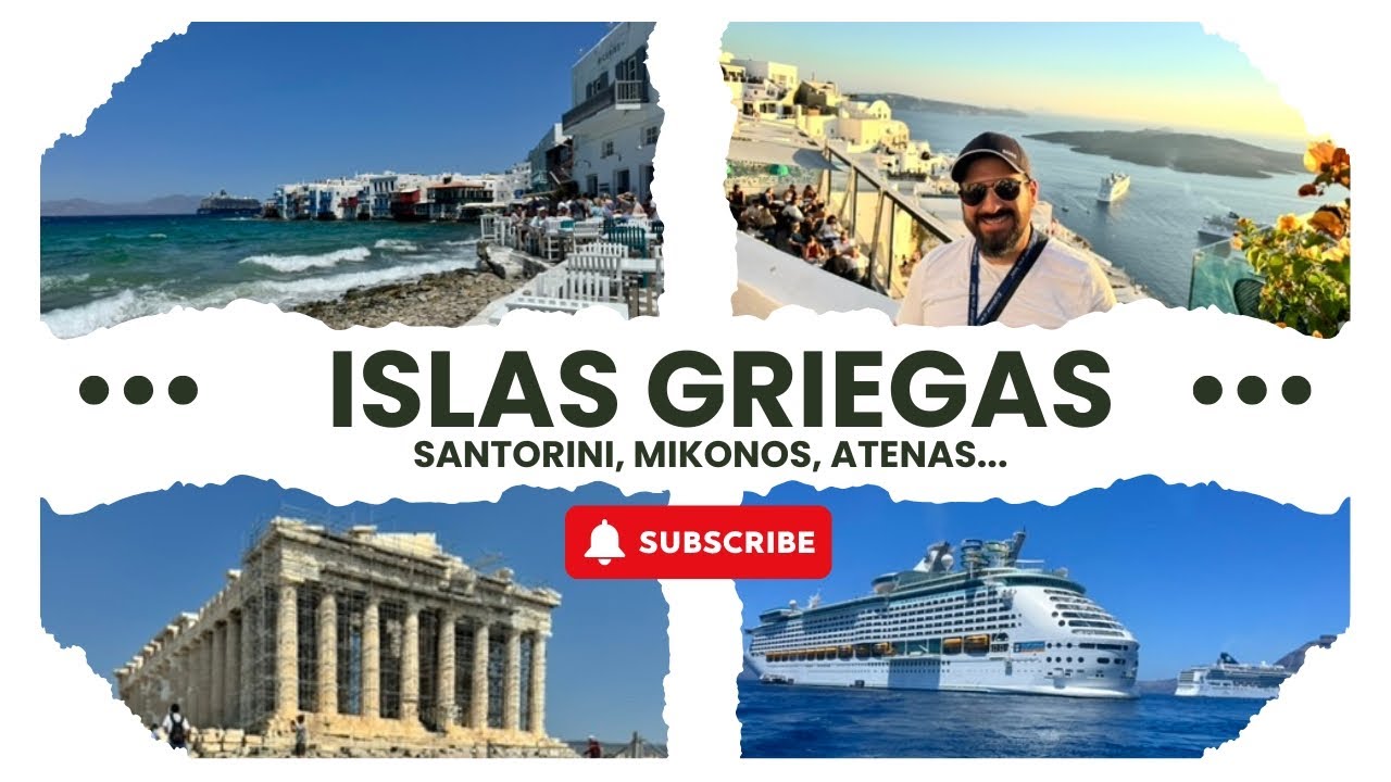 Visitando Grecia, las islas de  Santorini y Mikonos además de Atenas abordo de un crucero