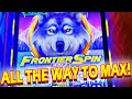 WE WENT ALL THE WAY TO MAX BET ON THIS NEW ONE!!! - Las Vegas Casino Frontier Spin Wolf Slot Machine