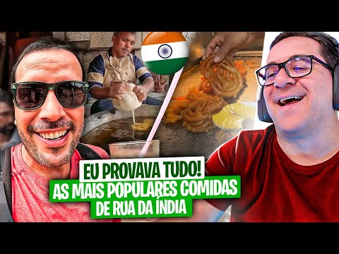 RIC REAGE A MOCHILEIRO PROVA COMIDAS DE RUA NA ÍNDIA