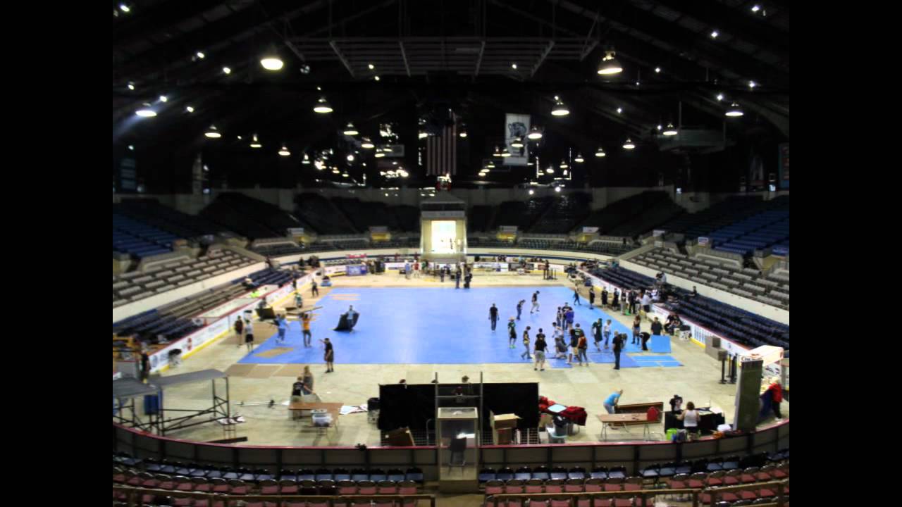 Pepsi Coliseum Time Lapse Graduation to Roller Derby Indiana State