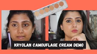 How to apply Kryolan Dermacolor camouflage cream DFD & D742 for NC40