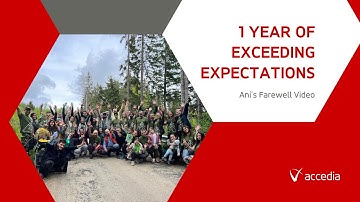 1 Year Of Exceeding Expectations - Accedia Farewell Video