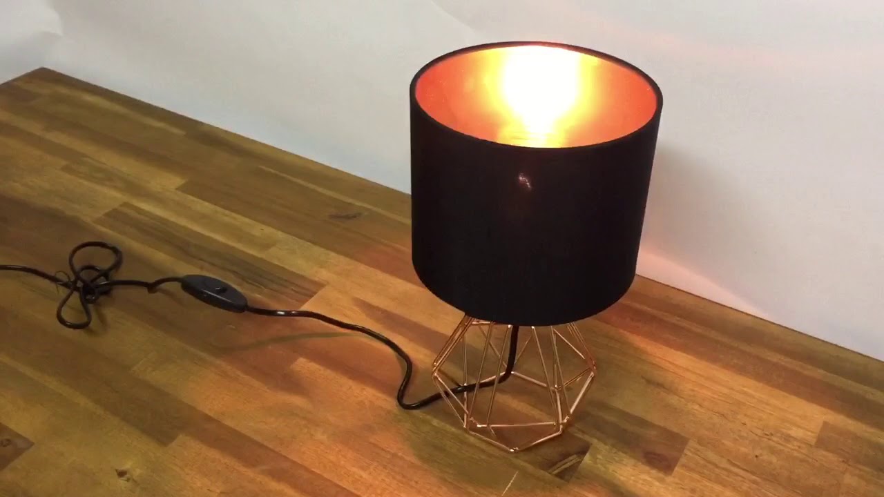 zanger Vegetatie Raar Eglo Tischleuchte Tischlampe Carlton 2 - 65787 table lamp - YouTube